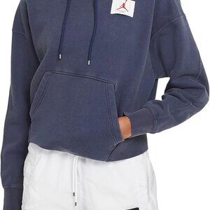 Jordan Flight Women's Fleece Pullover Hoodie (Navy)